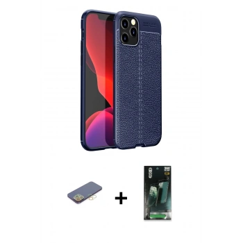 MARSİLYAN™- iPhone 12 Pro Kılıf Doruk Klasik Özel Seri - Şeffaf 360 Full Body Arka Koruyucu + Renkli Kamera Lens Koruma Cam - SI