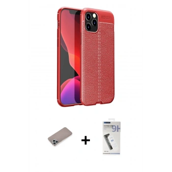 MARSİLYAN™- iPhone 12 Pro Kılıf Doruk Klasik Özel Seri - Şeffaf Uv Polymer Nano Ekran Koruyucu + Shine Kamera Lens Koruma Cam - SABE