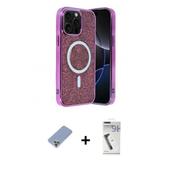 MARSİLYAN™- iPhone 12 Pro Kılıf Eksen Çizgi - Şeffaf Uv Polymer Nano Ekran Koruyucu + Metal Kamera Lens Koruma Cam - KUYL