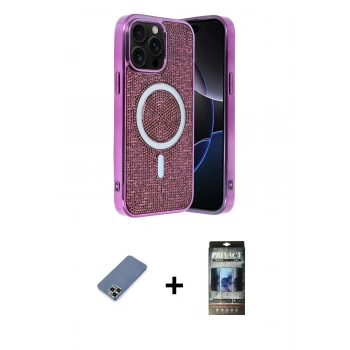 MARSİLYAN™- iPhone 12 Pro Kılıf Eksen Çizgi - Siyah 34D Hayalet Izgaralı Cam + Metal Kamera Lens Koruma Cam - AKYL