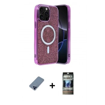 MARSİLYAN™- iPhone 12 Pro Kılıf Eksen Çizgi - Siyah 34D Hayalet Izgaralı Cam + Metal Kamera Lens Koruma Cam - MI