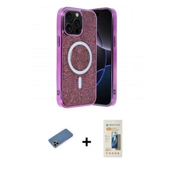 MARSİLYAN™- iPhone 12 Pro Kılıf Eksen Çizgi - Siyah 6D Mat Seramik Hayalet Nano Ekran Koruyucu + Shine Kamera Lens Koruma Cam - GD