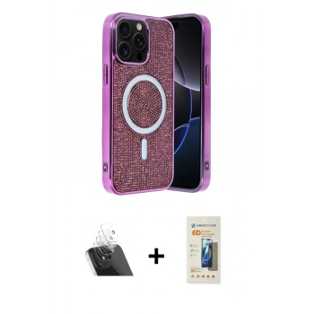 MARSİLYAN™- iPhone 12 Pro Kılıf Eksen Çizgi - Siyah 6D Mat Seramik Hayalet Nano Ekran Koruyucu + Kamera Lens Koruma Cam - SF