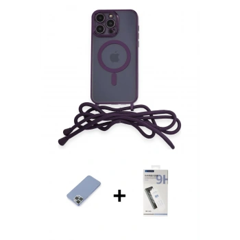 MARSİLYAN™- iPhone 12 Pro Kılıf Eksen Özel Seri - Şeffaf Uv Polymer Nano Ekran Koruyucu + Metal Kamera Lens Koruma Cam - KUYL