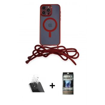 MARSİLYAN™- iPhone 12 Pro Kılıf Eksen Özel Seri - Siyah 34D Hayalet Izgaralı Cam + Kamera Lens Koruma Cam - SF