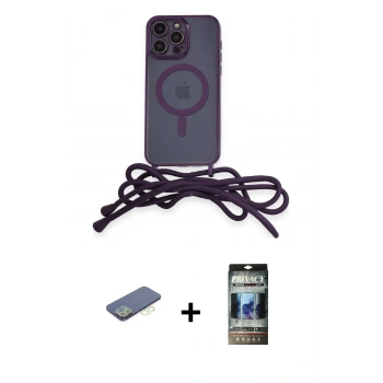 MARSİLYAN™- iPhone 12 Pro Kılıf Eksen Özel Seri - Siyah 34D Hayalet Izgaralı Cam + Renkli Kamera Lens Koruma Cam - YL