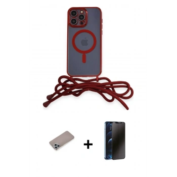 MARSİLYAN™- iPhone 12 Pro Kılıf Eksen Özel Seri - Siyah 3D Antistatik Hayalet Cam Ekran Koruyucu + Shine Kamera Lens Koruma Cam - SABE