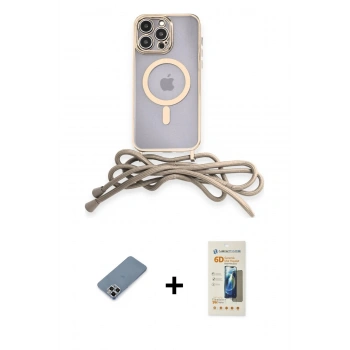MARSİLYAN™- iPhone 12 Pro Kılıf Eksen Özel Seri - Siyah 6D Mat Seramik Hayalet Nano Ekran Koruyucu + Metal Kamera Lens Koruma Cam - GS
