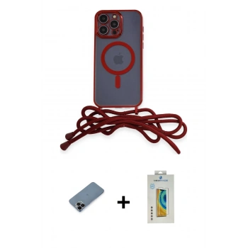 MARSİLYAN™- iPhone 12 Pro Kılıf Eksen Özel Seri - Siyah Polymer Nano Ekran Koruyucu + Shine Kamera Lens Koruma Cam - SH