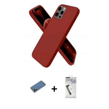 MARSİLYAN™- iPhone 12 Pro Kılıf Kozmos Yansıma Özel Seri - Şeffaf Uv Polymer Nano Ekran Koruyucu + Shine Kamera Lens Koruma Cam - GD