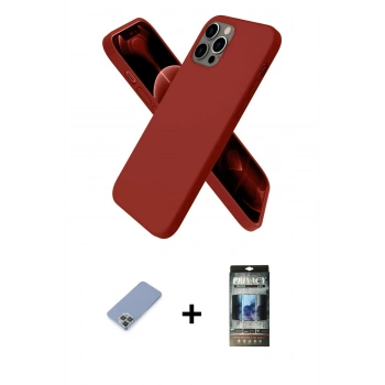 MARSİLYAN™- iPhone 12 Pro Kılıf Kozmos Yansıma Özel Seri - Siyah 34D Hayalet Izgaralı Cam + Metal Kamera Lens Koruma Cam - KUYL