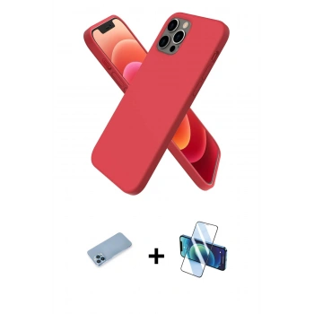 MARSİLYAN™- iPhone 12 Pro Kılıf Kozmos Yansıma Özel Seri - Siyah 3D Antistatik Seramik Nano Ekran Koruyucu + Shine Kamera Lens Koruma Cam - MI