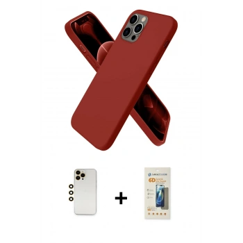 MARSİLYAN™- iPhone 12 Pro Kılıf Kozmos Yansıma Özel Seri - Siyah 6D Mat Seramik Hayalet Nano Ekran Koruyucu + Shine Kamera Lens - GD