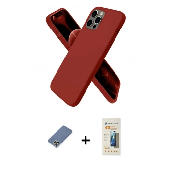 MARSİLYAN™- iPhone 12 Pro Kılıf Kozmos Yansıma Özel Seri - Siyah 6D Mat Seramik Hayalet Nano Ekran Koruyucu + Metal Kamera Lens Koruma Cam - AKYL