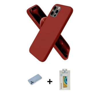 MARSİLYAN™- iPhone 12 Pro Kılıf Kozmos Yansıma Özel Seri - Siyah Polymer Nano Ekran Koruyucu + Shine Kamera Lens Koruma Cam - MI