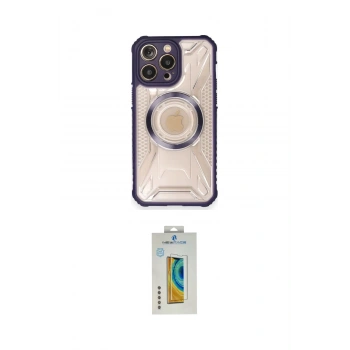 MARSİLYAN™- iPhone 12 Pro Kılıf Kutup Modern - Siyah Polymer Nano Ekran Koruyucu