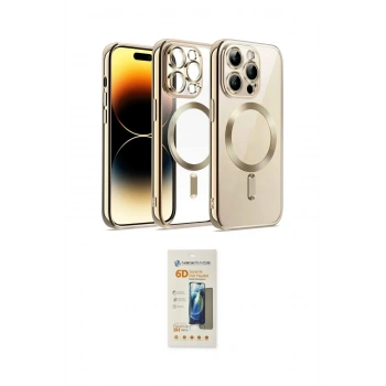 MARSİLYAN™- iPhone 12 Pro Kılıf Nova Işık Özel Seri - Siyah 6D Mat Seramik Hayalet Nano Ekran Koruyucu