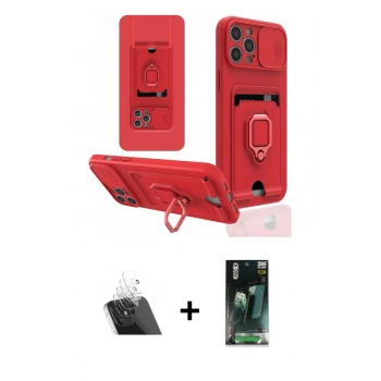 MARSİLYAN™- iPhone 12 Pro Kılıf Vadi Form Prime - Şeffaf 360 Full Body Arka Koruyucu + Kamera Lens Koruma Cam - SF