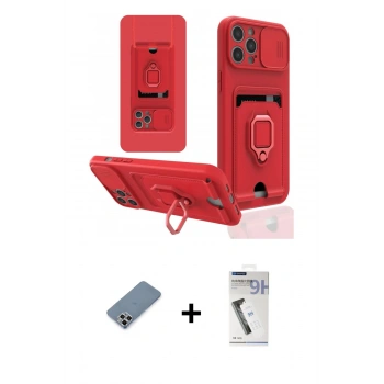MARSİLYAN™- iPhone 12 Pro Kılıf Vadi Form Prime - Şeffaf Uv Polymer Nano Ekran Koruyucu + Metal Kamera Lens Koruma Cam - GS