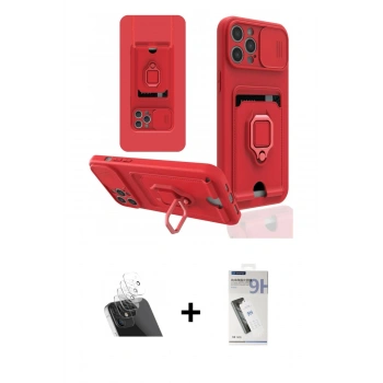 MARSİLYAN™- iPhone 12 Pro Kılıf Vadi Form Prime - Şeffaf Uv Polymer Nano Ekran Koruyucu + Kamera Lens Koruma Cam - SF