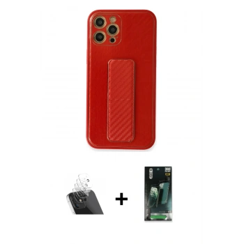 MARSİLYAN™- iPhone 12 Pro Kılıf Yörünge Yansıma - Şeffaf 360 Full Body Arka Koruyucu + Kamera Lens Koruma Cam - SF