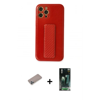 MARSİLYAN™- iPhone 12 Pro Kılıf Yörünge Yansıma - Şeffaf 360 Full Body Arka Koruyucu + Shine Kamera Lens Koruma Cam - SABE