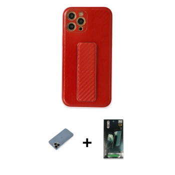 MARSİLYAN™- iPhone 12 Pro Kılıf Yörünge Yansıma - Şeffaf 360 Full Body Arka Koruyucu + Shine Kamera Lens Koruma Cam - SH