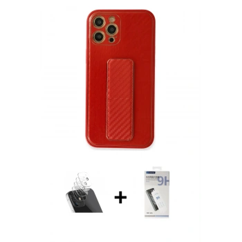MARSİLYAN™- iPhone 12 Pro Kılıf Yörünge Yansıma - Şeffaf Uv Polymer Nano Ekran Koruyucu + Kamera Lens Koruma Cam - SF
