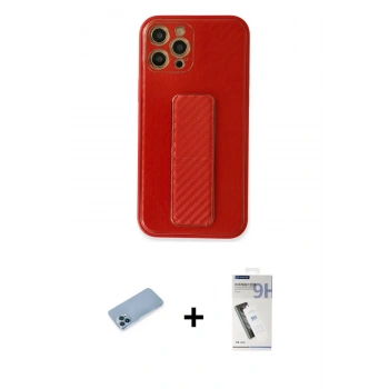 MARSİLYAN™- iPhone 12 Pro Kılıf Yörünge Yansıma - Şeffaf Uv Polymer Nano Ekran Koruyucu + Shine Kamera Lens Koruma Cam - MI