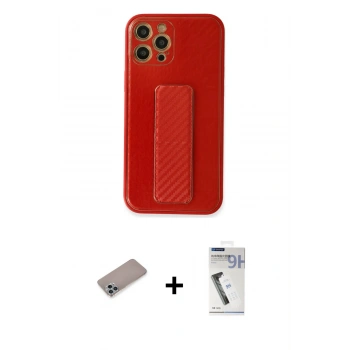 MARSİLYAN™- iPhone 12 Pro Kılıf Yörünge Yansıma - Şeffaf Uv Polymer Nano Ekran Koruyucu + Shine Kamera Lens Koruma Cam - SABE
