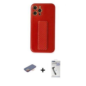 MARSİLYAN™- iPhone 12 Pro Kılıf Yörünge Yansıma - Şeffaf Uv Polymer Nano Ekran Koruyucu + Renkli Kamera Lens Koruma Cam - TU
