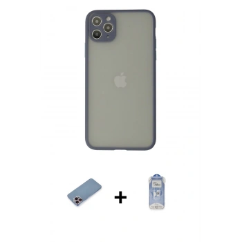 MARSİLYAN™- iPhone 12 Pro Max Kılıf Ahenk Çizgi Serisi - Siyah Joko Magic 5D Cam + Shine Kamera Lens Koruma Cam - PE
