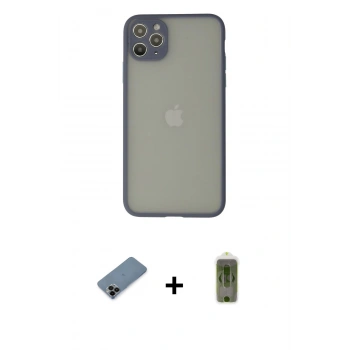 MARSİLYAN™- iPhone 12 Pro Max Kılıf Ahenk Çizgi Serisi - Siyah Joko Magic 5D Hayalet Cam + Shine Kamera Lens Koruma Cam - SH