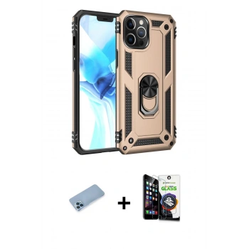 MARSİLYAN™- iPhone 12 Pro Max Kılıf Ahenk Klasik Koleksiyonu - Şeffaf Temperli Cam Ekran Koruyucu + Shine Kamera Lens Koruma Cam - MI