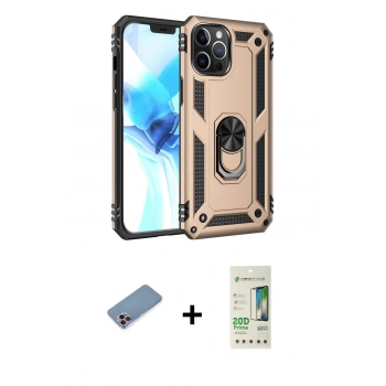 MARSİLYAN™- iPhone 12 Pro Max Kılıf Ahenk Klasik Koleksiyonu - Siyah 20D Premium Cam Ekran Koruyucu + Shine Kamera Lens Koruma Cam - PE