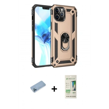 MARSİLYAN™- iPhone 12 Pro Max Kılıf Ahenk Klasik Koleksiyonu - Siyah 20D Premium Cam Ekran Koruyucu + Shine Kamera Lens Koruma Cam - MI