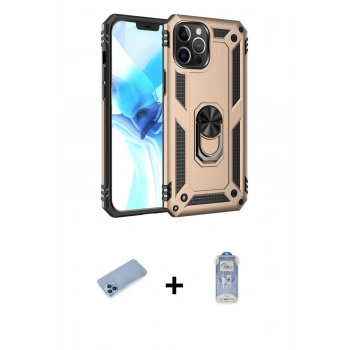 MARSİLYAN™- iPhone 12 Pro Max Kılıf Ahenk Klasik Koleksiyonu - Siyah Joko Magic 5D Cam + Shine Kamera Lens Koruma Cam - MI