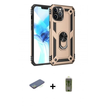 MARSİLYAN™- iPhone 12 Pro Max Kılıf Ahenk Klasik Koleksiyonu - Siyah Joko Magic 5D Hayalet Cam + Renkli Kamera Lens Koruma Cam - YL