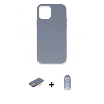 MARSİLYAN™- iPhone 12 Pro Max Kılıf Ahenk Serisi - Siyah Joko Magic 5D Cam + Renkli Kamera Lens Koruma Cam - TU