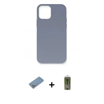 MARSİLYAN™- iPhone 12 Pro Max Kılıf Ahenk Serisi - Siyah Joko Magic 5D Hayalet Cam + Shine Kamera Lens Koruma Cam - GS