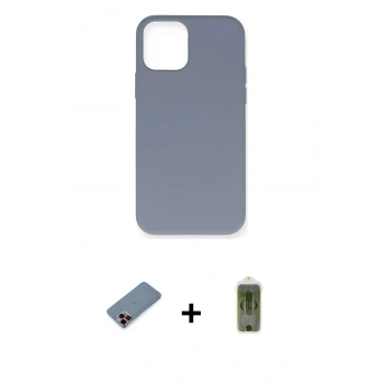 MARSİLYAN™- iPhone 12 Pro Max Kılıf Ahenk Serisi - Siyah Joko Magic 5D Hayalet Cam + Metal Kamera Lens Koruma Cam - KI