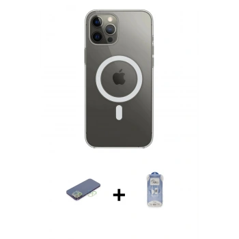 MARSİLYAN™- iPhone 12 Pro Max Kılıf Ahenk Yansıma Prime - Siyah Joko Magic 5D Cam + Renkli Kamera Lens Koruma Cam - YL