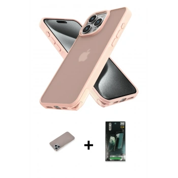 MARSİLYAN™- iPhone 12 Pro Max Kılıf Atlas Form - Şeffaf 360 Full Body Arka Koruyucu + Shine Kamera Lens Koruma Cam - SABE