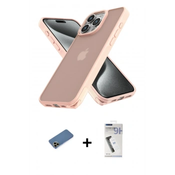 MARSİLYAN™- iPhone 12 Pro Max Kılıf Atlas Form - Şeffaf Uv Polymer Nano Ekran Koruyucu + Shine Kamera Lens Koruma Cam - GD