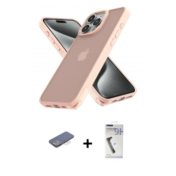 MARSİLYAN™- iPhone 12 Pro Max Kılıf Atlas Form - Şeffaf Uv Polymer Nano Ekran Koruyucu + Renkli Kamera Lens Koruma Cam - MI