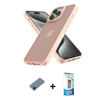 MARSİLYAN™- iPhone 12 Pro Max Kılıf Atlas Form - Siyah 5D Eko Cam Ekran Koruyucu + Shine Kamera Lens Koruma Cam - SH