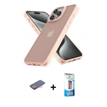 MARSİLYAN™- iPhone 12 Pro Max Kılıf Atlas Form - Siyah 5D Eko Cam Ekran Koruyucu + Renkli Kamera Lens Koruma Cam - TU