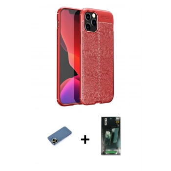 MARSİLYAN™- iPhone 12 Pro Max Kılıf Doruk Klasik Özel Seri - Şeffaf 360 Full Body Arka Koruyucu + Shine Kamera Lens Koruma Cam - GD
