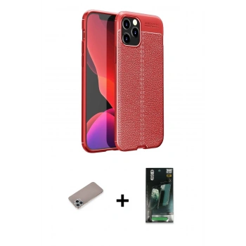 MARSİLYAN™- iPhone 12 Pro Max Kılıf Doruk Klasik Özel Seri - Şeffaf 360 Full Body Arka Koruyucu + Shine Kamera Lens Koruma Cam - SABE