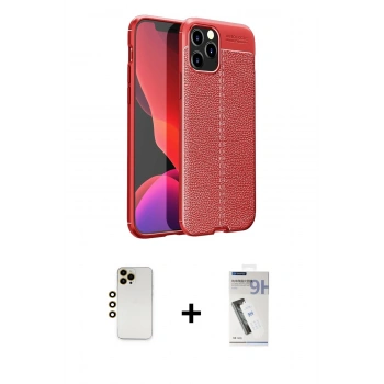 MARSİLYAN™- iPhone 12 Pro Max Kılıf Doruk Klasik Özel Seri - Şeffaf Uv Polymer Nano Ekran Koruyucu + Shine Kamera Lens - GD